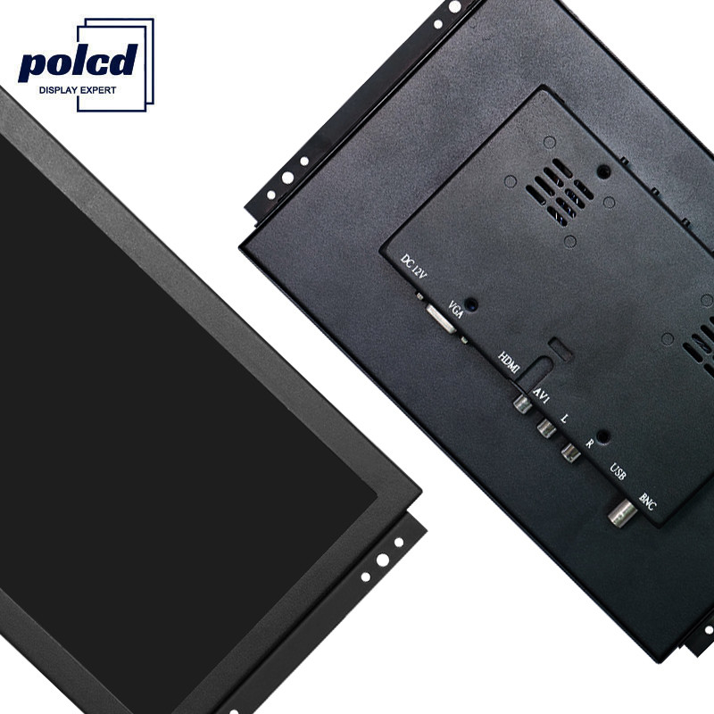 Polcd Industrial 10 Inch Capacitive Touch Monitor VGA Computer LCD Display Open Frame