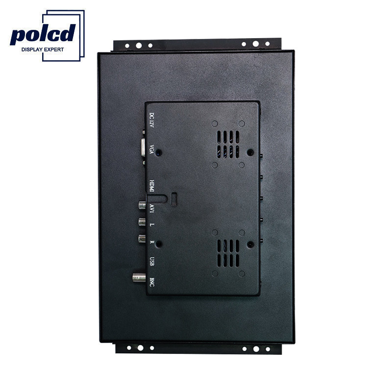 Monitor TFT Layar Sentuh Polcd 10 Inci, Bingkai Terbuka Monitor LCD Industri HDMI VGA LED