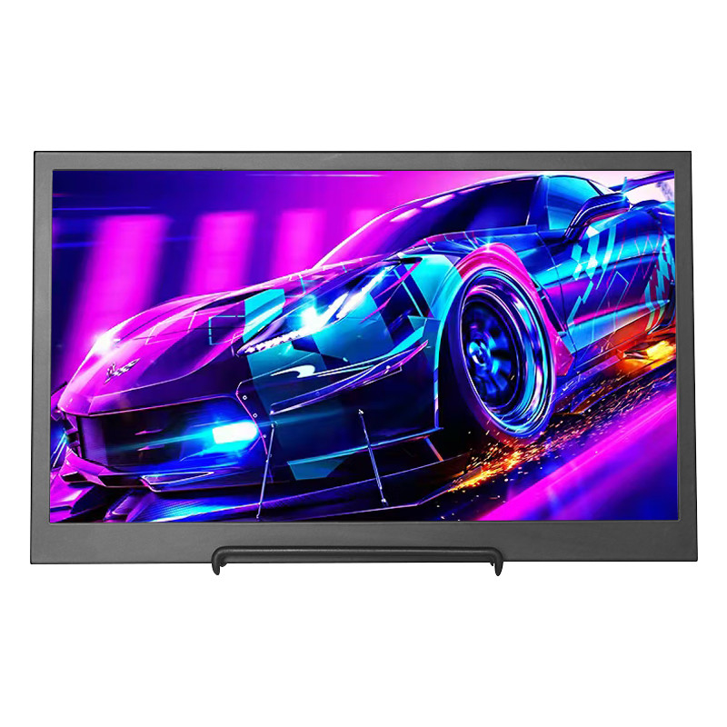 Polcd Dual Type C Port Monitor LCD Portabel Layar LED 15,6 Inch 3840x2160