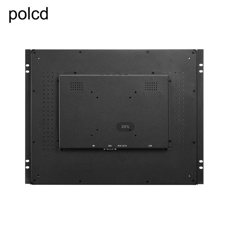 Polcd Industrial 15 Inch Open Frame Monitor LCD Layar Sentuh Kapasitif Pesawat Murni