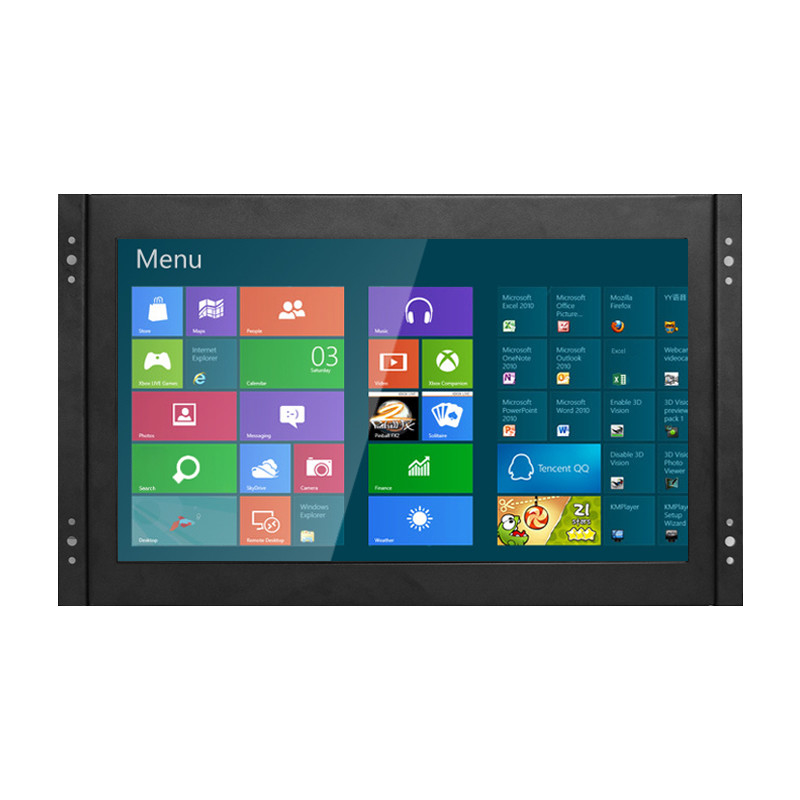 Polcd 13.3 Inch Metal Case Monitor LCD Industri Bingkai Terbuka Layar Sentuh VGA HDMI