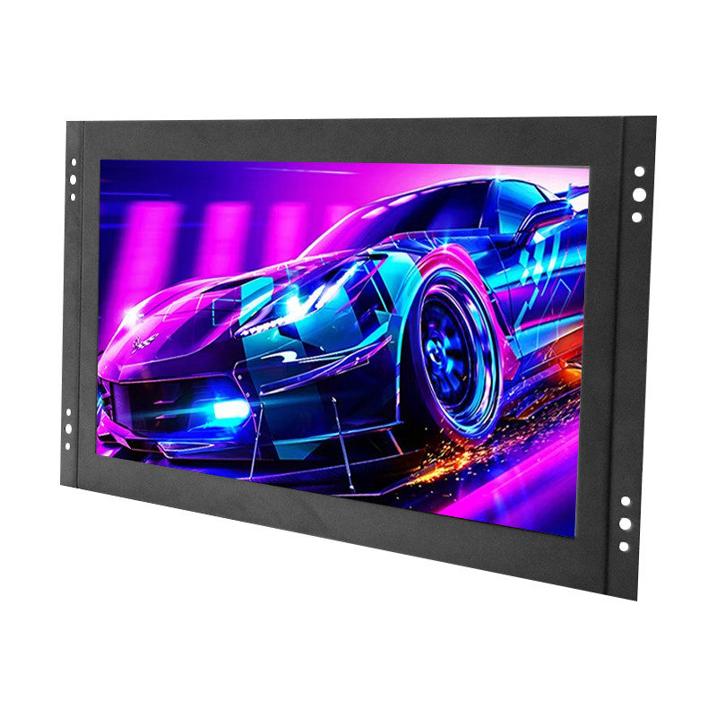 Polcd 13.3 Inch Metal Case Monitor LCD Industri Bingkai Terbuka Layar Sentuh VGA HDMI