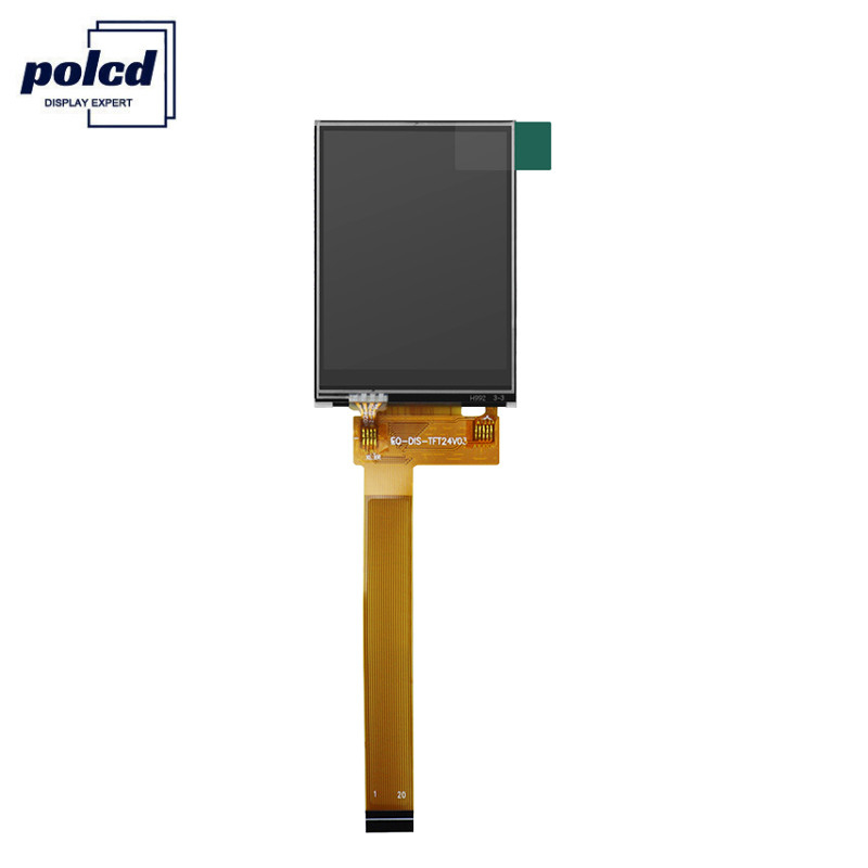 Polcd Viewing Direction 12 0'Clock Color 262k Layar Sentuh Menampilkan Layar Kecil 2,4 inci