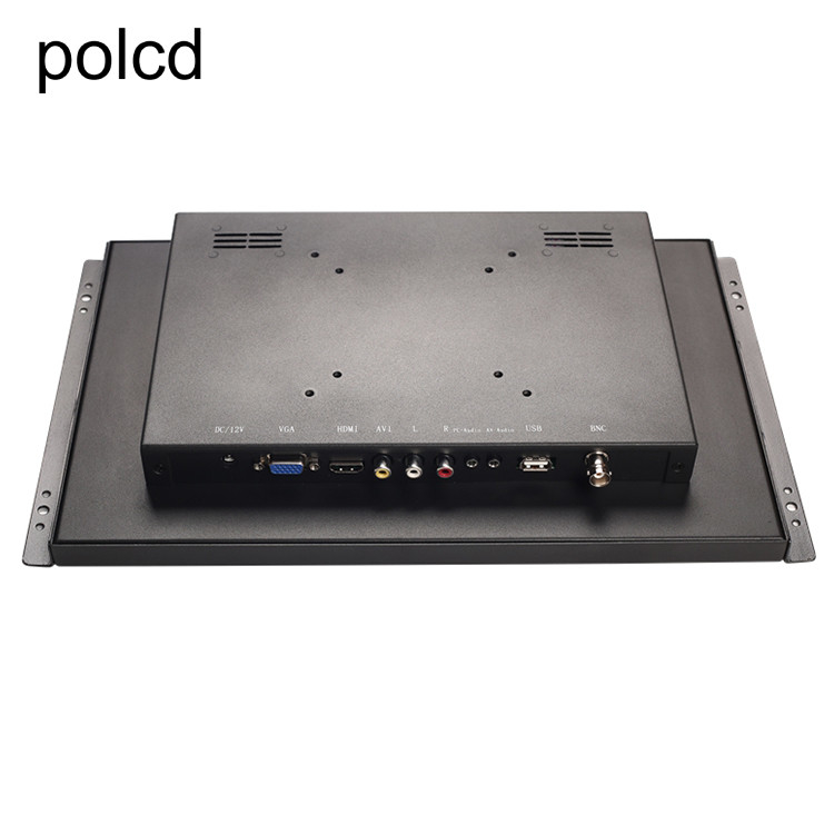 Polcd 14 Inch Full HD 1920x1080 Kasus Logam Monitor LCD Industri Dengan Bingkai Terbuka