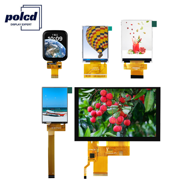 1.69 2.2 2.4 3.5 4 4.3 Inch Layar LCD Kecil LCM TFT Panel IPS RGB SPI Penuh Warna