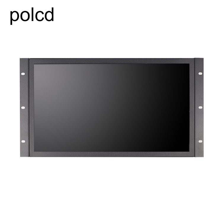 Rak Bingkai Logam PC Memasang Bingkai Terbuka Monitor Sentuh Resistif Panel Industri 18,5