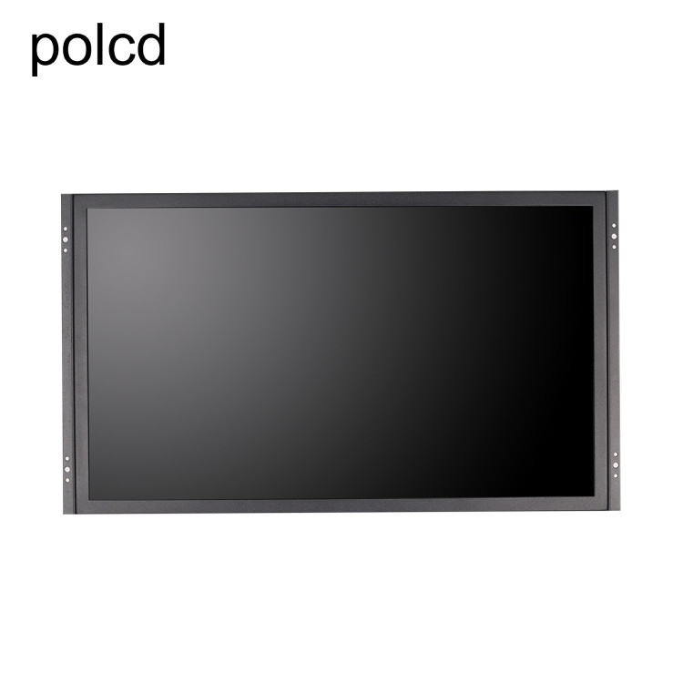 Industrial Polcd 21.5 Inch Monitor LCD Layar Sentuh Kasus Aluminium Logam Datar Murni