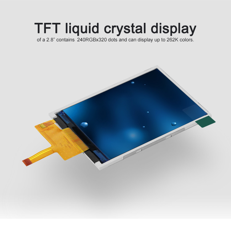 Layar Sentuh LCD Warna Polcd 2.8