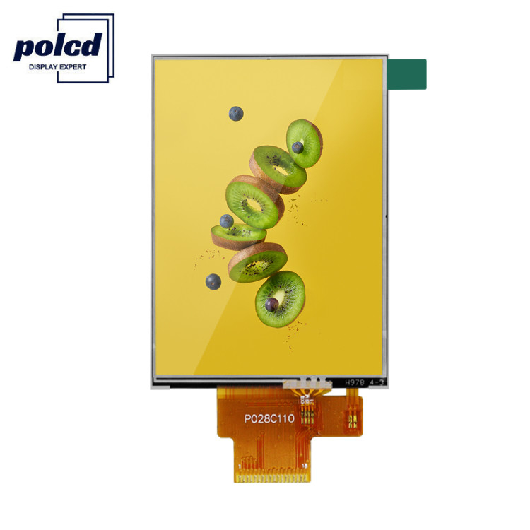 Polcd 260 Nit 240x320 Lcd 2.8 Inci ST7789V Panel Sentuh Lcd 4 Kawat SPI