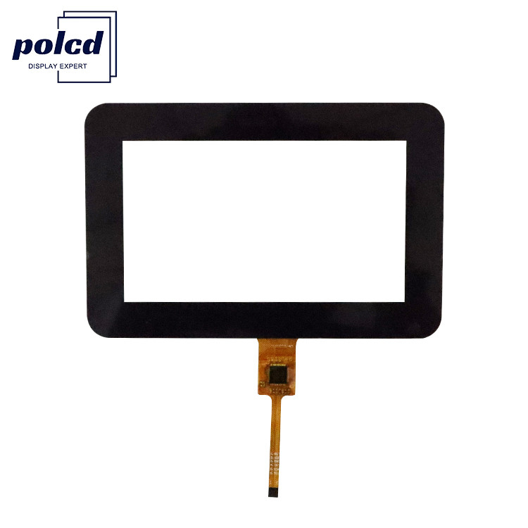 IIC Polcd Lcd Touch Panel Custom 4.3 Inch Square Sensitivitas Tinggi G+G Ctp