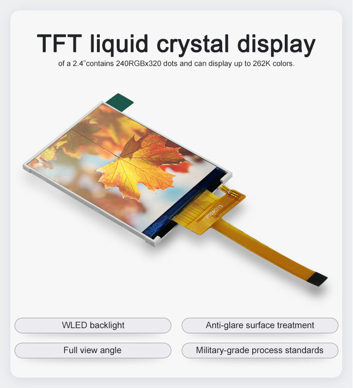 Polcd RoHS Layar LCD TFT 2.4 Inci ST7789V3 Modul LCD TFT 4 Kawat SPI 240x320 Layar TFT