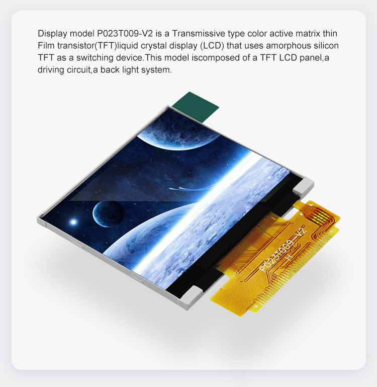 Polcd 2.31 Inch 320x240 Resolusi 8080 MCU antarmuka ILI9342C Color LCD Display Module