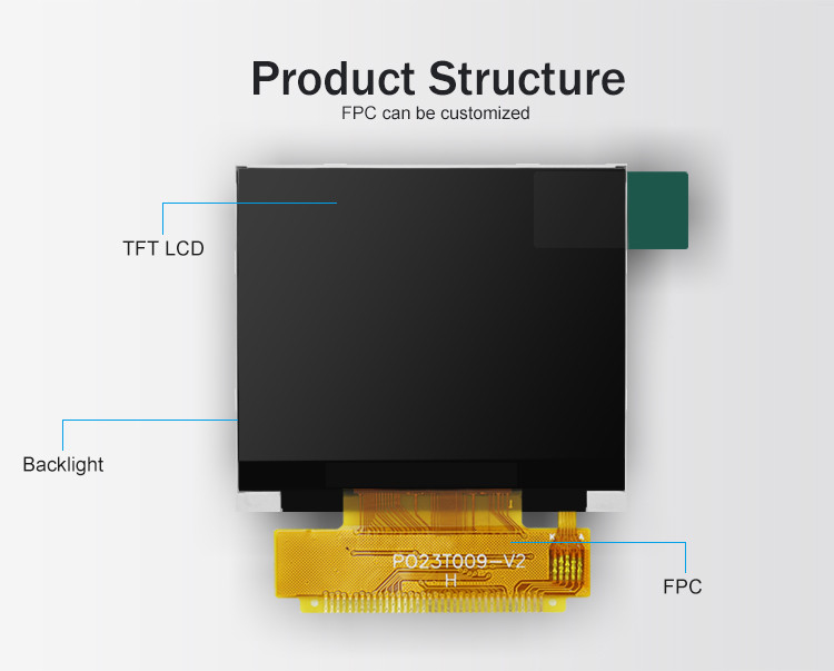 Polcd 2.31 Inch 320x240 Resolusi 8080 MCU antarmuka ILI9342C Color LCD Display Module