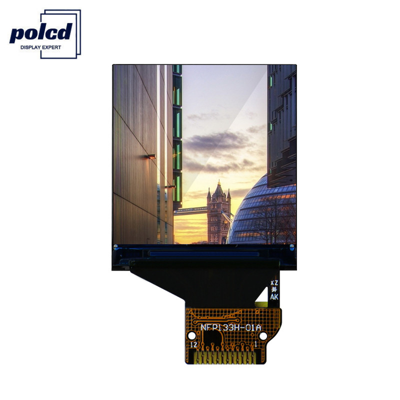 Polcd 350 Nit 240x240 St7789v Layar LCD TFT 1,33 Inci 4 Kawat SPI Hitam