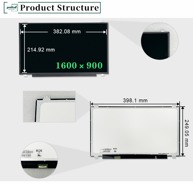 17.3 Inch Tft Lcm Module Original NT173WDM-N17 30pin 220 Nit 1600x900 EDP LED Laptop Screen Display