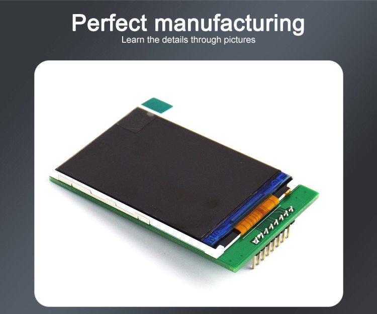 Polcd 4 Wire SPI Tft Lcd 2.4 Inch 240X320 Lcd layar sentuh dengan papan PCB