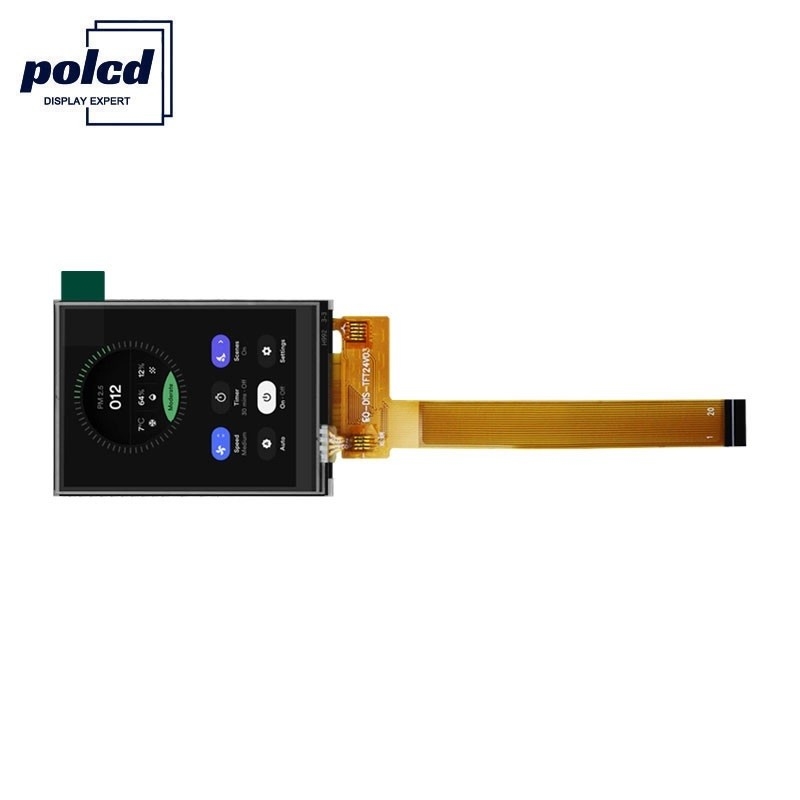 Polcd Black 8080 MCU Layar Tft 2,4 Inci 8 Bit 2,4 Tft Spi 240x320