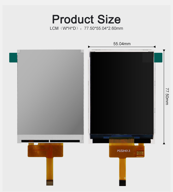 Polcd ST7789V 3.2 Inch Tft Lcd Color 262K Layar LCD TFT 48.6mm 12 0'CLOCK