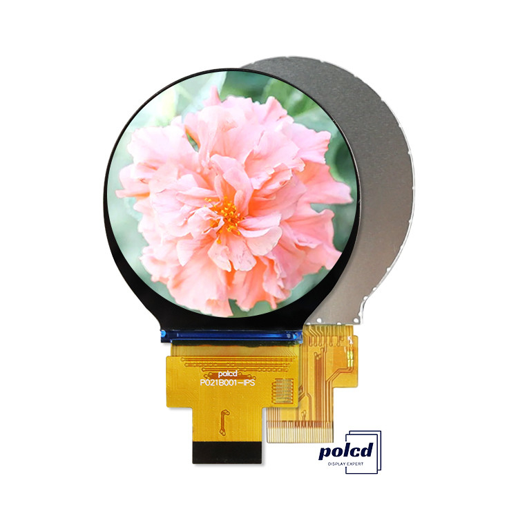 Polcd 2,1 inci IPS LCD Bulat Kecil 480*480 Mipi antarmuka ST7701S Lingkaran Lingkaran TFT Display Module