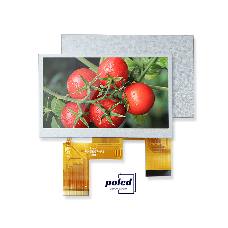 Polcd 4,3 inci Custom LCD Screen 480x272 Industrial Transmissive MCU SPI 4,3 