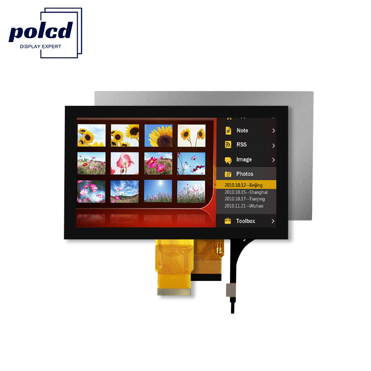 Polcd 7 '' Tft Lcd Panel 800x480 Capacitive Touch Screen RGB interface 7 inci LCD Module Display