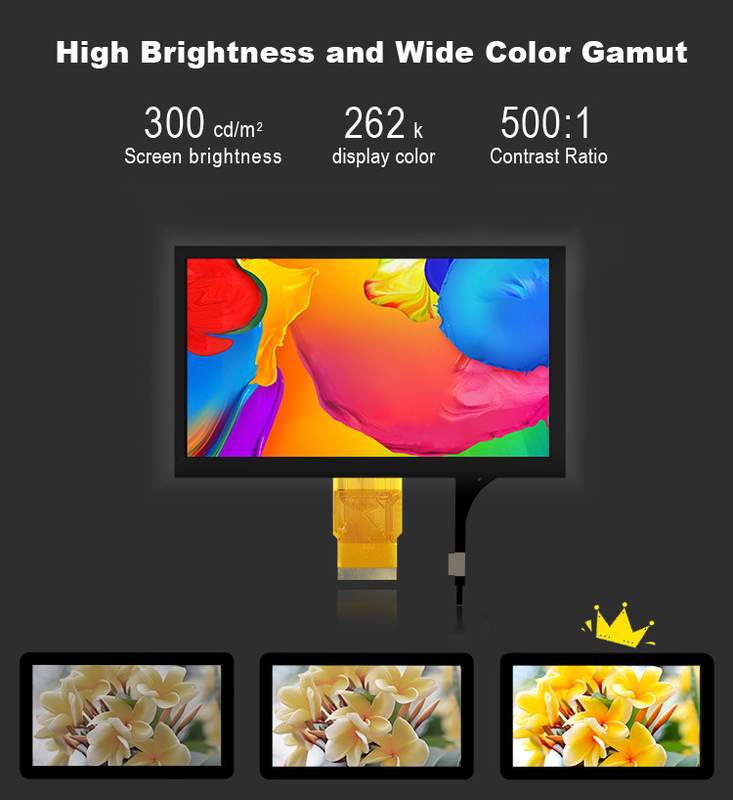 Polcd 7 '' Tft Lcd Panel 800x480 Capacitive Touch Screen RGB interface 7 inci LCD Module Display