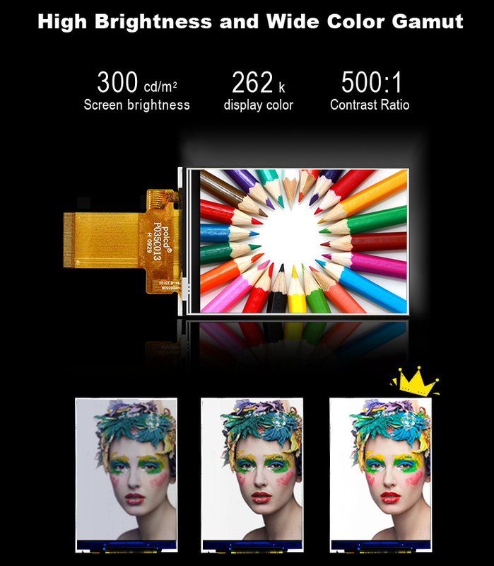 Polcd 3,5 inci MCU SPI interface ILI9488 TFT LCD Screen dengan Resistive Touch Panel 320*480 3,5 