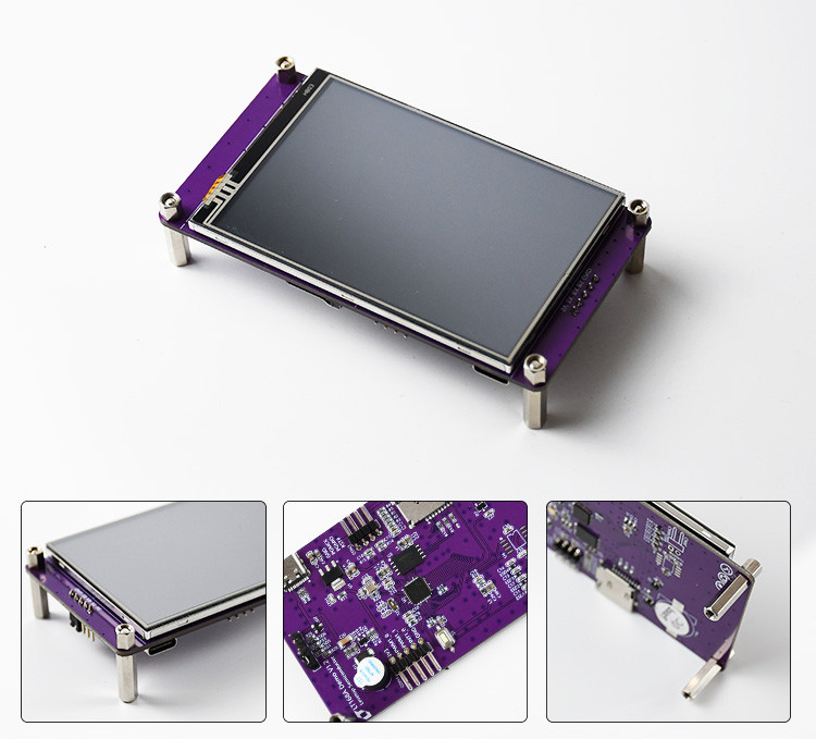 Polcd 3.5 Inch Serial Port Instruction Command Screen LCD Modul TFT Tampilan HMI Layar sentuh