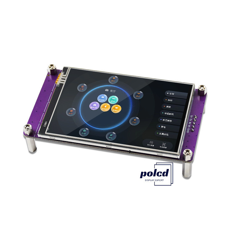 Polcd 3,5 Inch Resolusi Tinggi 480*320 HMI Touch Panel TFT LCD Modul dengan Controller Board