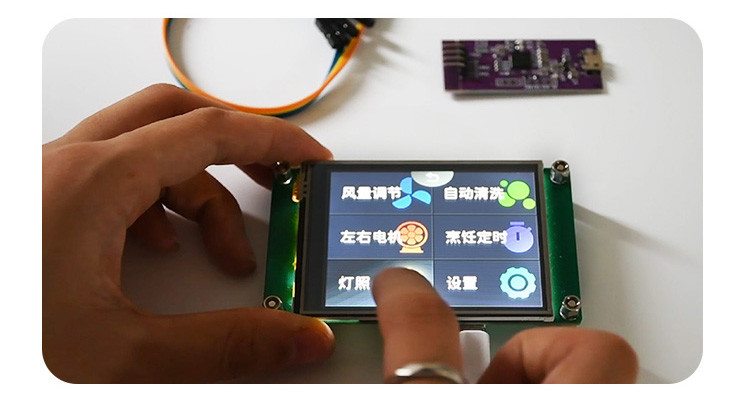 Polcd 2.8 Inch 240*320 HMI Embedded TFT LCD Module Dikendalikan oleh MCU Serial Port Screen