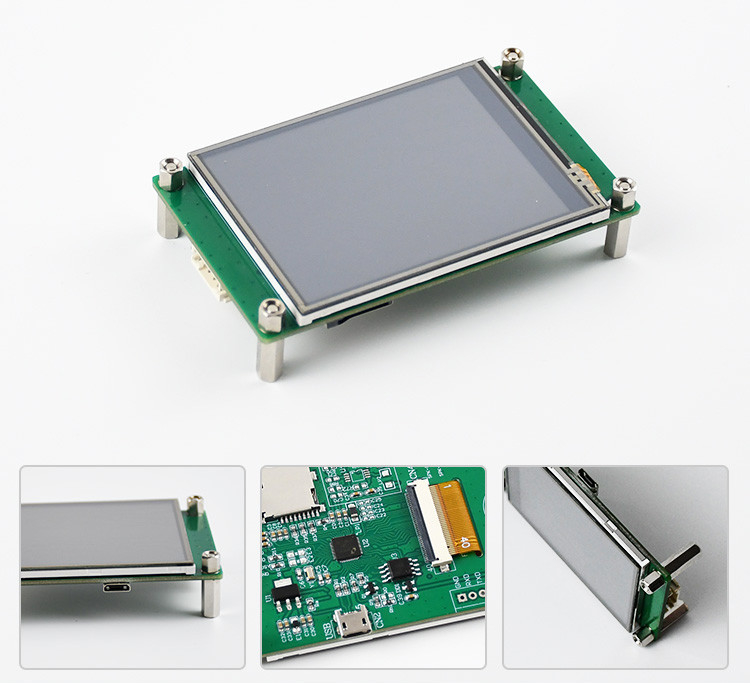 Polcd 2.8 Inch 240*320 HMI Embedded TFT LCD Module Dikendalikan oleh MCU Serial Port Screen
