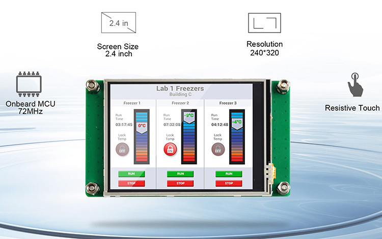 Polcd 2.4 inci TFT LCD Resistive Touch Screen Module 240*320 SPI Serial Port Display untuk arduino