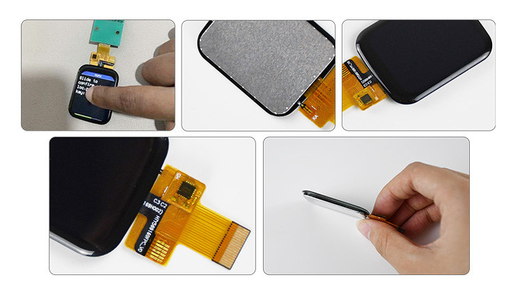 Polcd 1.69 Inch 240x280 TFT Display Module Square LCD Touch Screen Untuk Jam Tangan Pintar