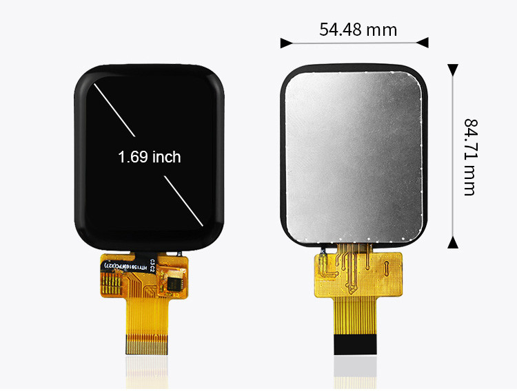 Polcd 1.69 Inch 240x280 TFT Display Module Square LCD Touch Screen Untuk Jam Tangan Pintar