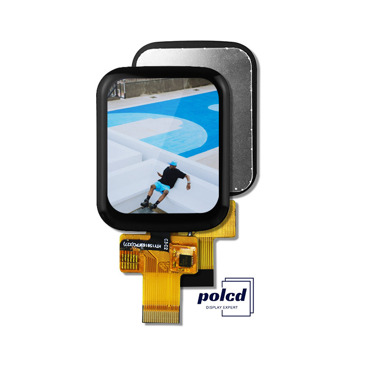 Polcd 1.69 Inch TFT Capacitive Touch Screen 240x280 Biasanya Hitam IPS LCD Modul