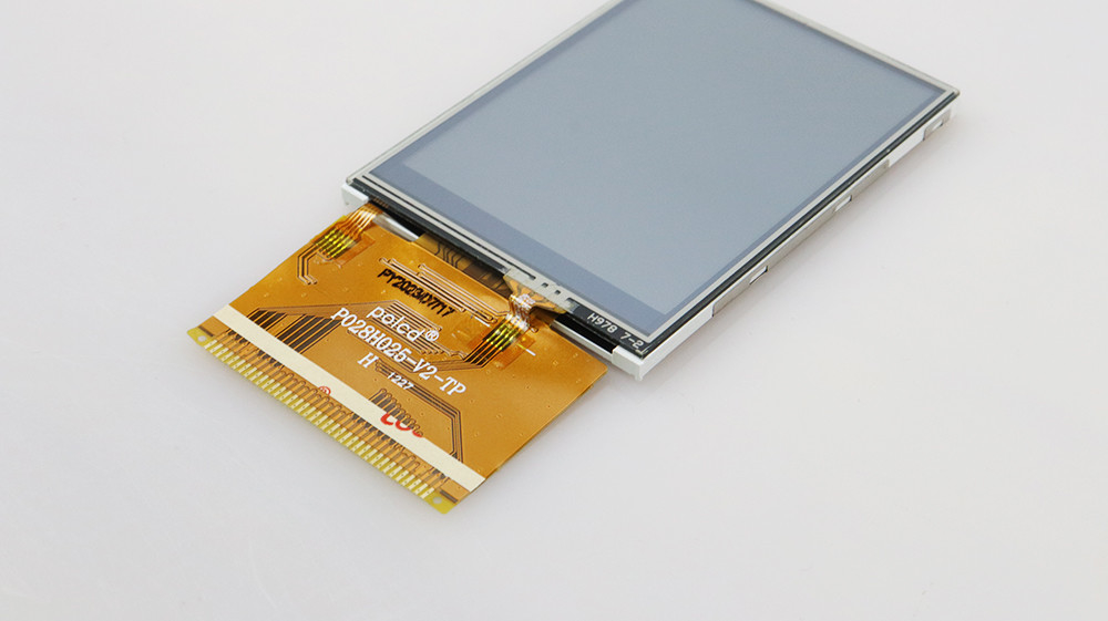 Polcd 2,8 Inci Sudut Pandang Penuh TFT LCD Layar Sentuh Panel IPS yang Dapat Dibaca Sinar Matahari