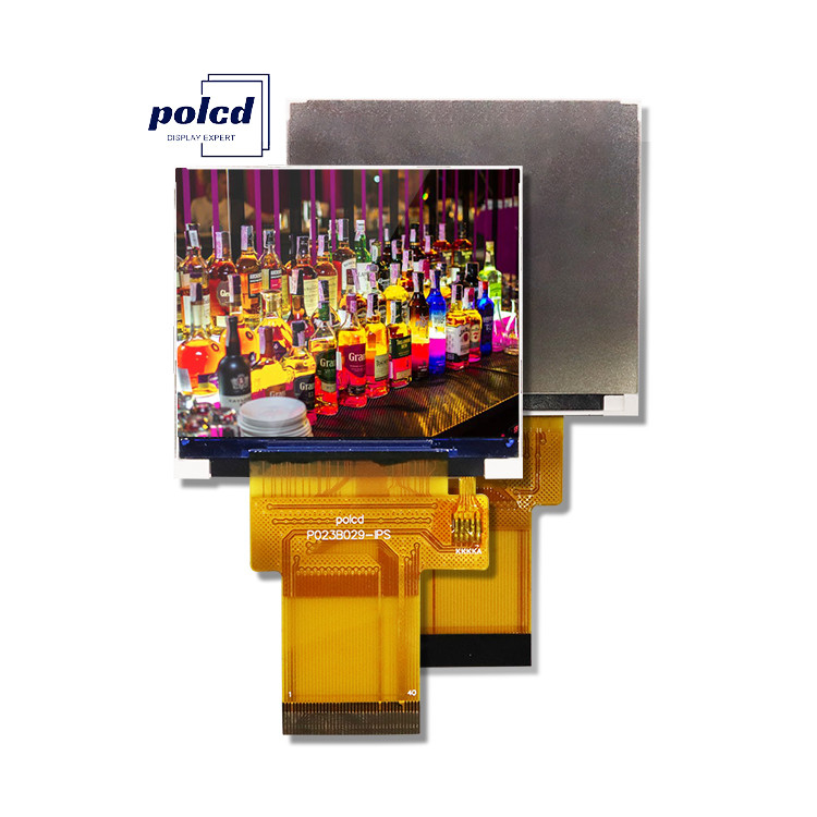 Polcd Kecil 2.3 inci 480x360 Resolusi Tinggi RGB Warna IPS Sudut Penampakan Landscape TFT LCD Screen