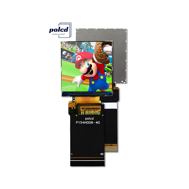 Polcd 1,54 Inch TFT LCD Display 240x240 IPS Square Screen 40 pin RGB666 Panel LCD Antarmuka