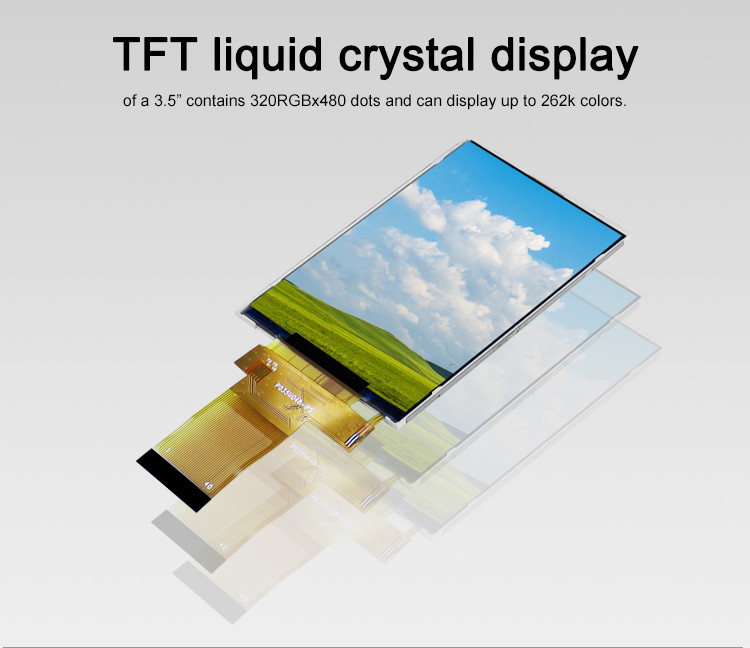Polcd 18 BIT RGB IPS Layar LCD TFT 320X480 Piksel Tft Lcd 3.5