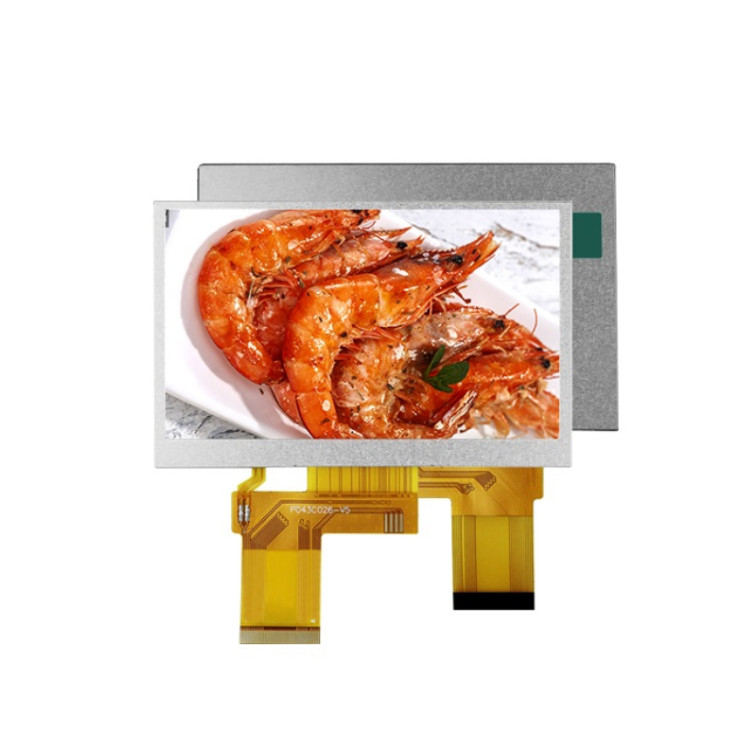 Polcd Custom 4.3 Inch 480*272 Warna RGB 8bit ILI6485 Drive 40pin 4.3' TFT LCD Module