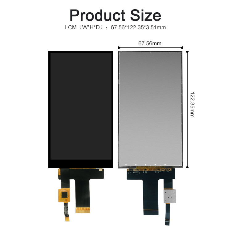 Pocld 5 inci TFT Modul 720 * 1280 resolusi MIPI antarmuka 30pin TFT LCD Display Dengan Kapasitif Panel Sentuh