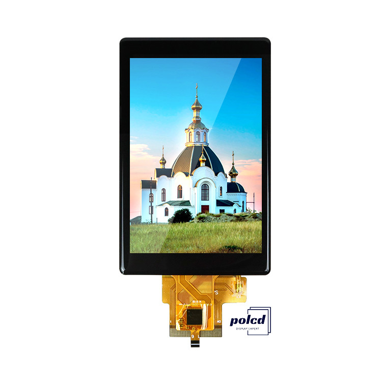 Polcd Display Lcd Custom 3.5 Inch 320x480 40pin IPS Angle 500nit ST7796U Capacitive Touch Screen