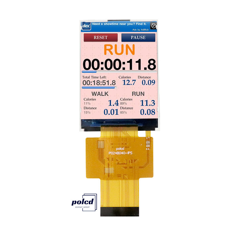 Polcd 2.4 Inch MCU Interface TFT Display Driver IC ST7789V2 240x320 Resolusi 2.4 inci TFT LCD Modul
