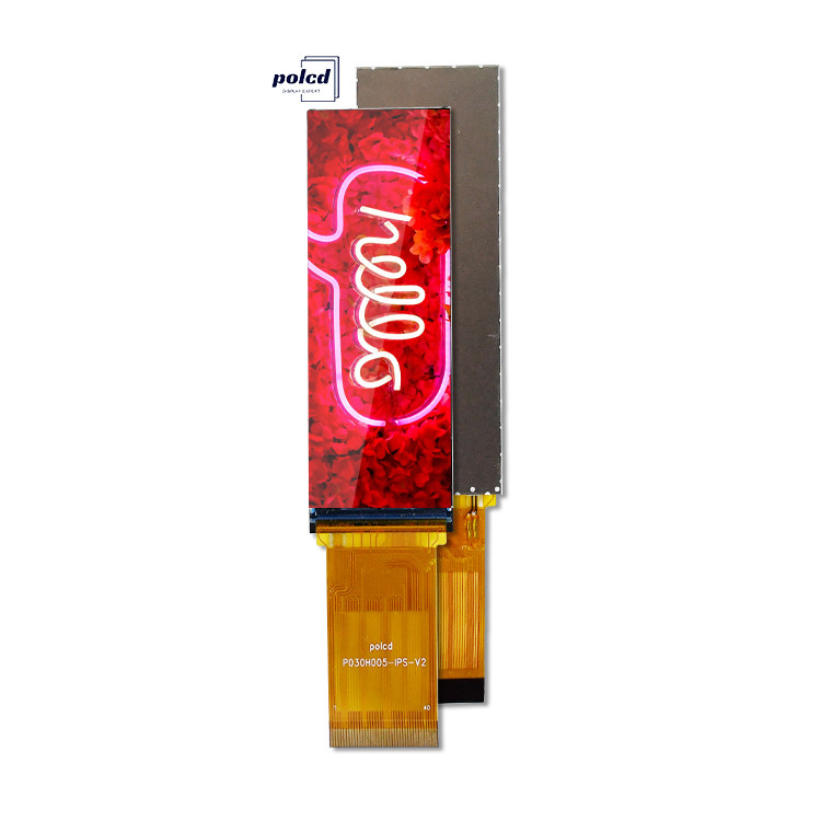 Polcd IPS 268x800 ST7701S Kecerahan Tinggi 700nits 3,0 inci TFT Layar LCD Layar LCD