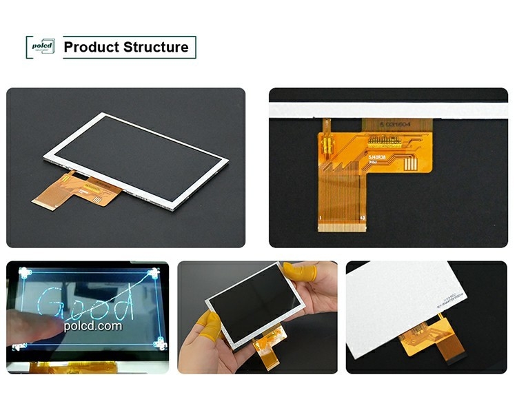 Polcd 5 Inch Lcd Screen 800x480 Resolusi ST7262 Driver IC RGB Interface TFT Display