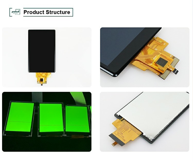 Panel Sentuh Kapasitif 3,5 Inci Kustom Polcd 320x480 500nit Antarmuka RGB IPS Tft Modul Tampilan Lcd