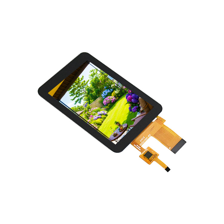 Polcd Luminance Tinggi 3,5 Inci TFT LCD kecil Tampilan 30pin 320*480 Capacitive Touch Screen