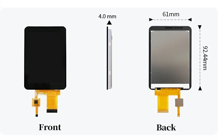 Polcd CTP 320x480 Resolusi 30pin 3,5 Inch TFT LCD Touch Screen Module 330 nit TN Kaca LCD Display