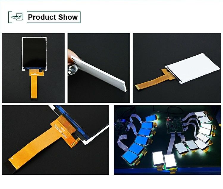 Polcd 2,8 Inch LCD Screen 240x320 MCU Interface Wide View Angle TFT Transflective LCD Module dengan ST7789P3-G6