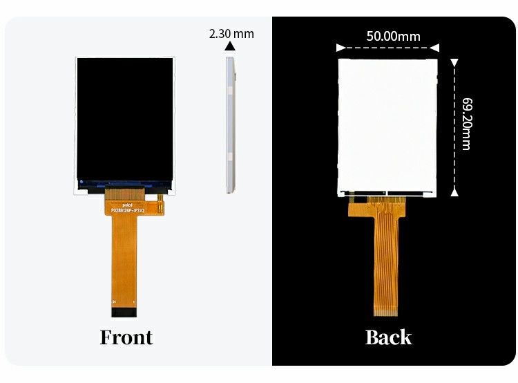 Polcd Lcd kecil 2,8 inci 240x320 Kecerahan tinggi 900 nit IPS LCD Module Display 2,8' 'industri TFT